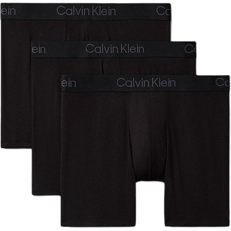Трусы Calvin Klein Трусы Европейская версия Мужские 3 упаковки Черные - изображение 1