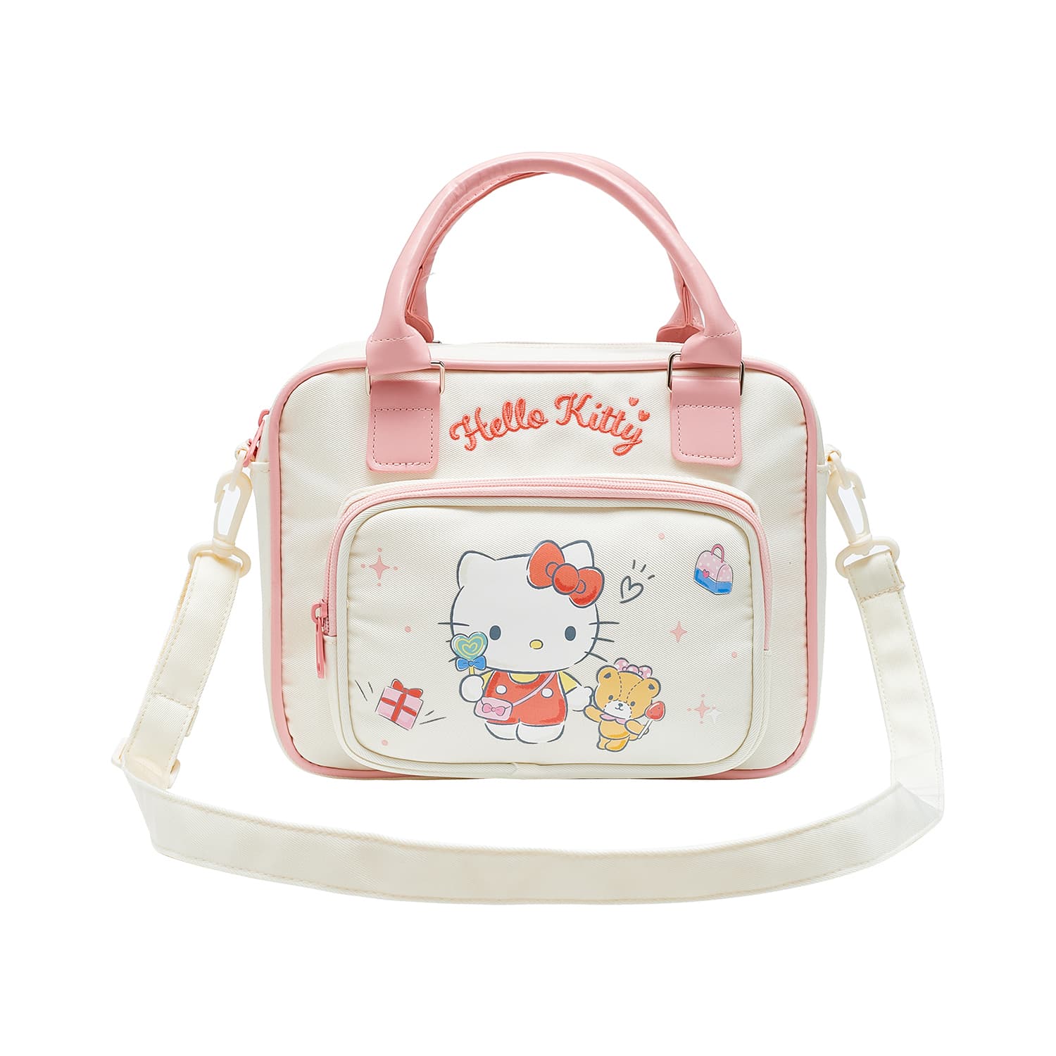 Сумка Sanrio Hello Kitty Милый и симпатичный Сумки Полиэстер Обычный размер Женский Экрю - изображение 1