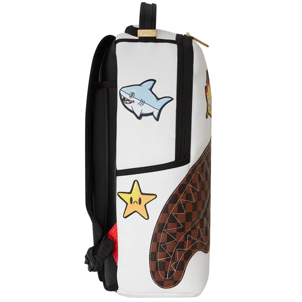 Рюкзак SPRAYGROUND ПВХ Рюкзак Стандартный (Стандартный) Унисекс Натуральный Белый - изображение 3