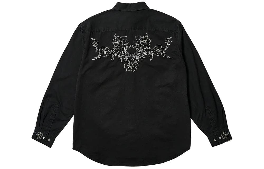 Рубашка PALACE SS24 FLEXUS SHIRT BLACK - изображение 1