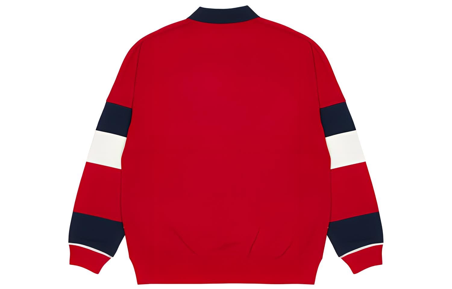 Поло PALACE FW21 Classic Stripe Drop Shoulder Polo RedNavyWhite LogoPolo - изображение 2