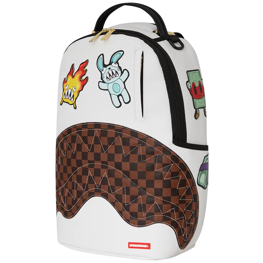Рюкзак SPRAYGROUND ПВХ Рюкзак Стандартный (Стандартный) Унисекс Натуральный Белый - изображение 4