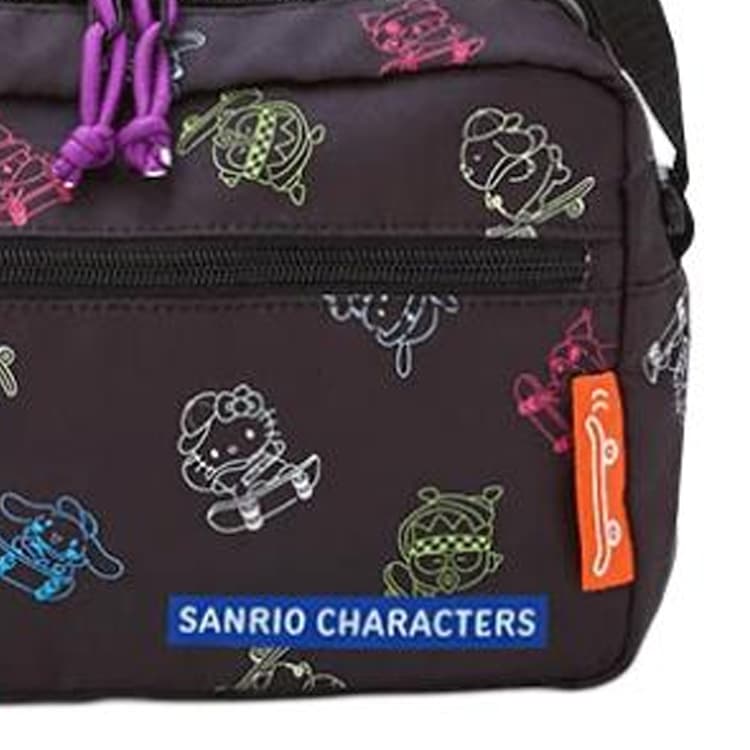 Мини-сумка Sanrio Полиэстер Сумка через плечо Сумка на плечо Стандартная Женская Черная - изображение 4