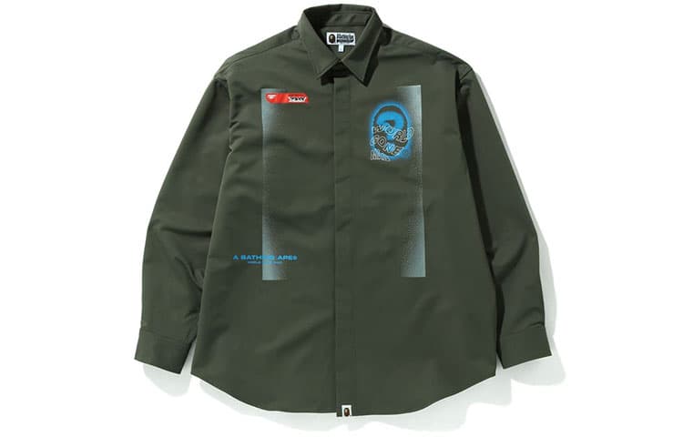 Рубашка BAPE Multi Graphic Loose Fit Shirt - изображение 1