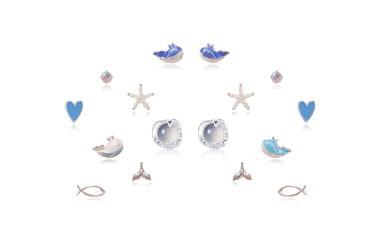 Серьги Серьги-гвоздики Ringlove из сплава женские - изображение 1