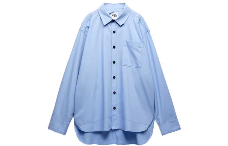 Рубашка ADER ERROR x ZARA Oversized Shirt Blue - изображение 1