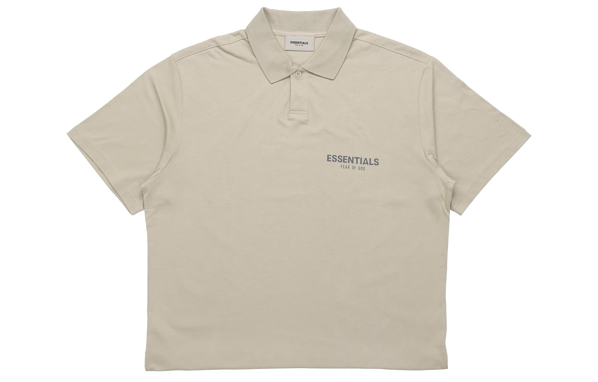 Поло Fear of God Essentials FW20 Polo Shirt Olive LogoPolo - изображение 1