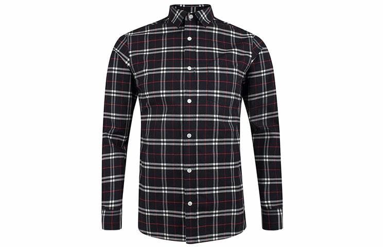 Рубашка Burberry Navy Check Button-Up Shirt