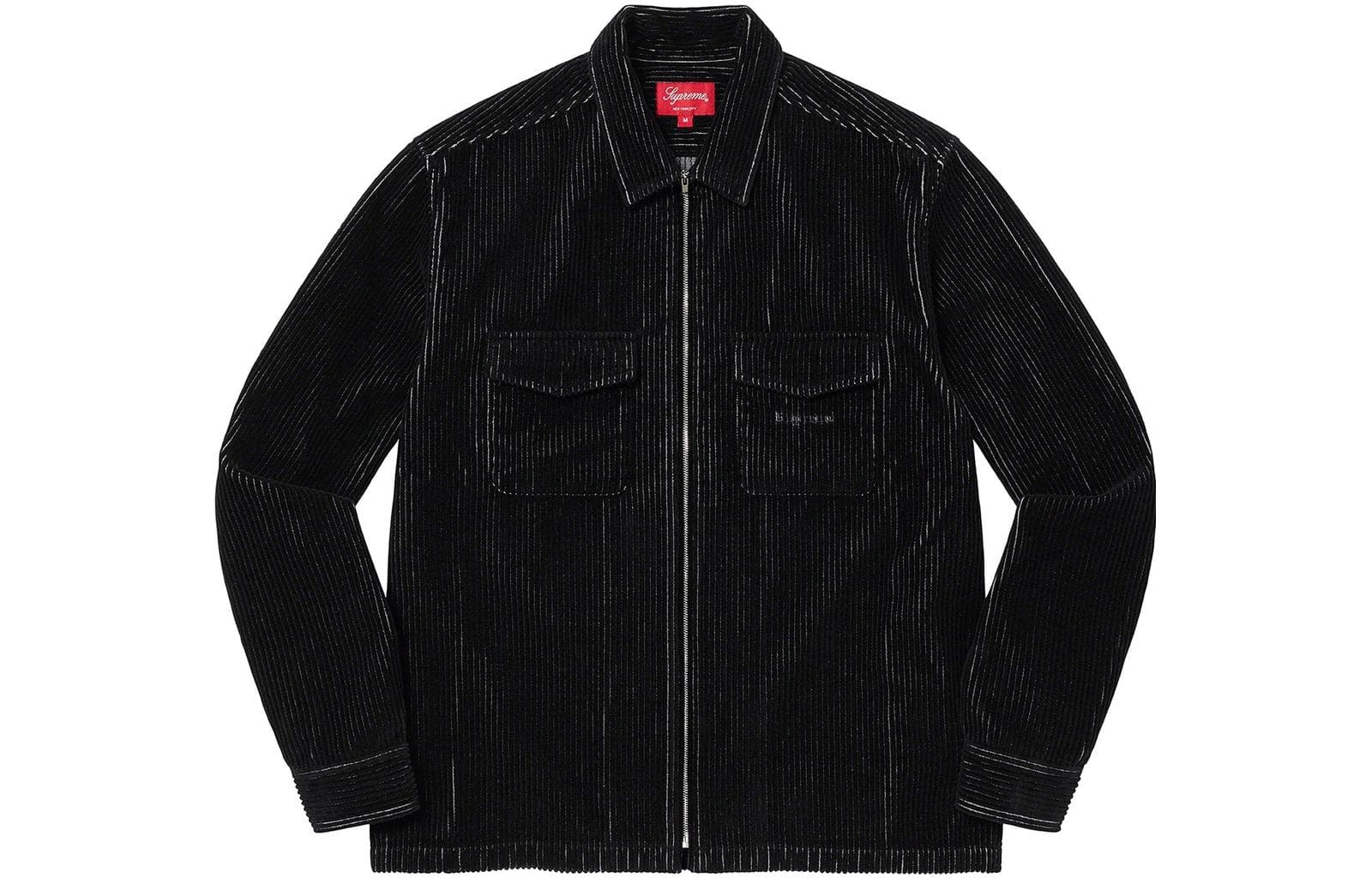 Рубашка Supreme SS23 Week 2 2-TONE CORDUROY ZIP UP SHIRT - изображение 3