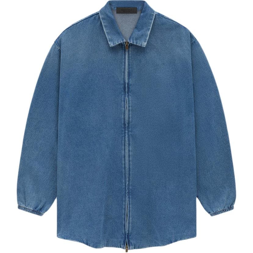 Рубашка Fear of God Essentials SS24 Overshirt Med Wash Med Wash - изображение 1