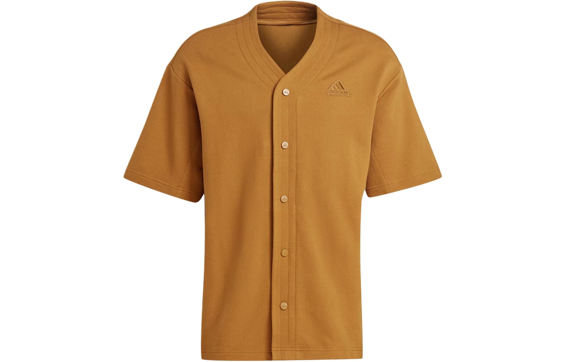 Рубашка adidas LOUNGE PIQU TERRY BASEBALL SHIRT V - изображение 1
