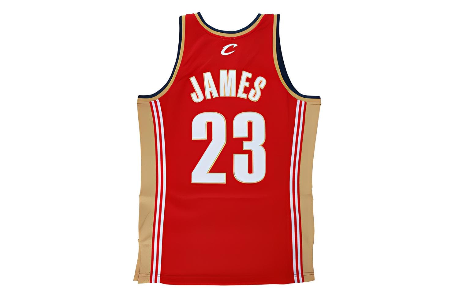 Баскетбольная майка Mitchell & Ness NBA Cavaliers LeBron James 23 Away Jersey Red - изображение 2
