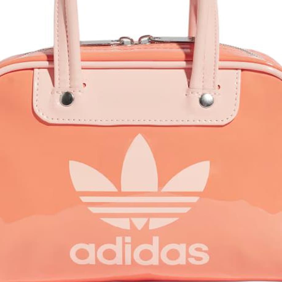 Сумка Adidas Originals Полиуретан Bowling Bag Сумка через плечо Мини Сумка для женщин Коралловый - изображение 4
