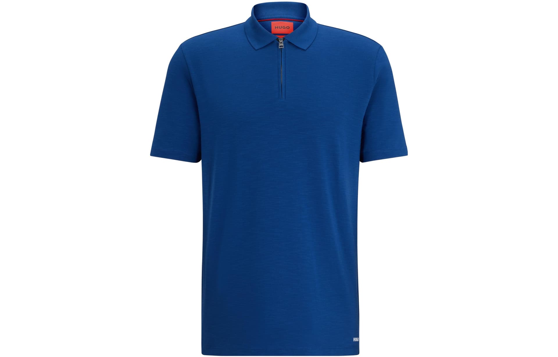 Поло HUGO BOSS FW23 Cotton-Blend Polo Shirt With Zip Placket PoloPolo - изображение 1