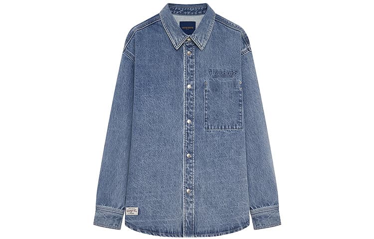 Рубашка Teenie Weenie Men Denim Collection Рубашка Унисекс Синяя - изображение 1