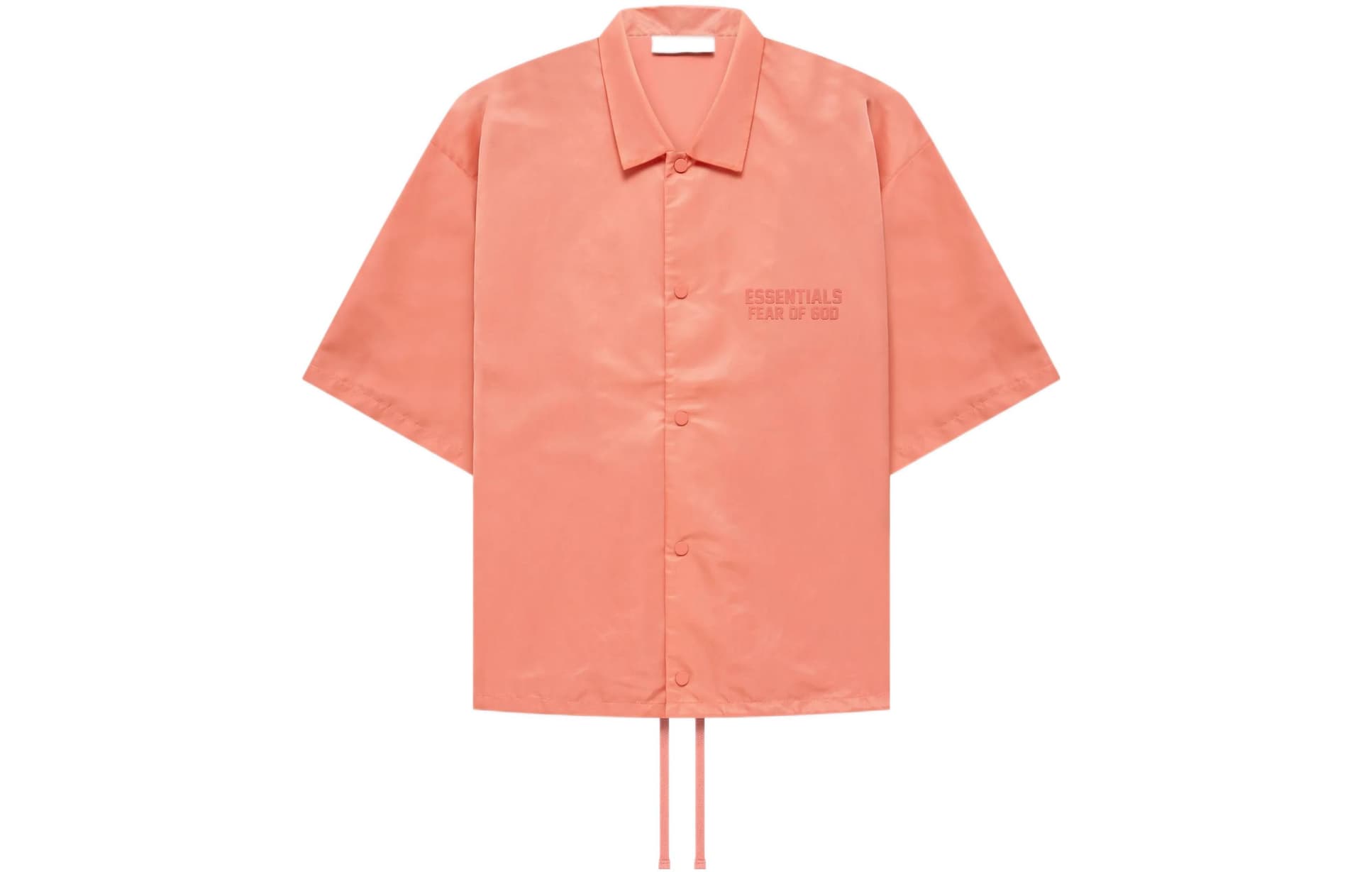 Рубашка Fear of God Essentials FW22 Ss Nylon Shirt Coral - изображение 1