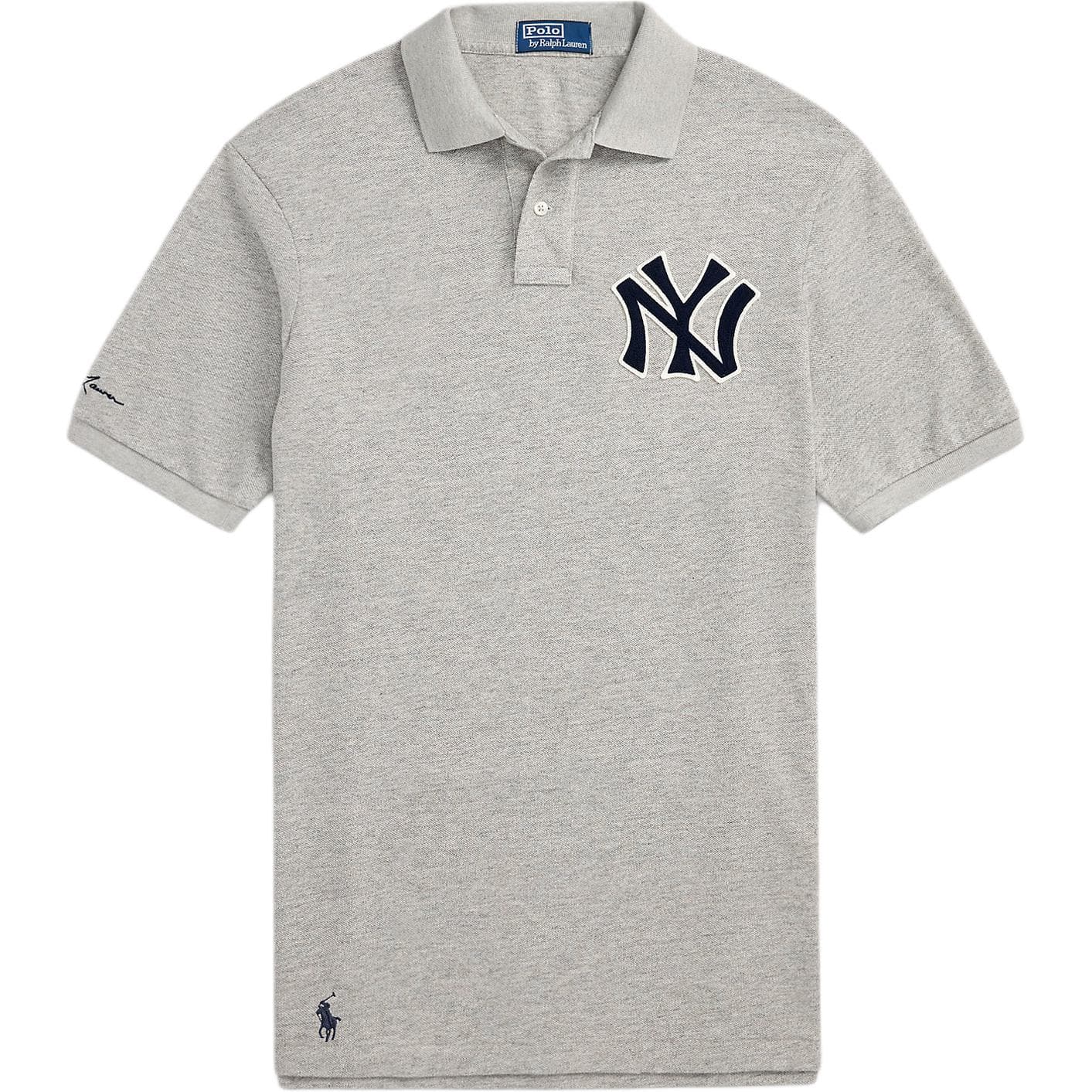 Поло Polo Ralph Lauren X Yankees Polo Классическая версия Мужской Атик Серый - изображение 1
