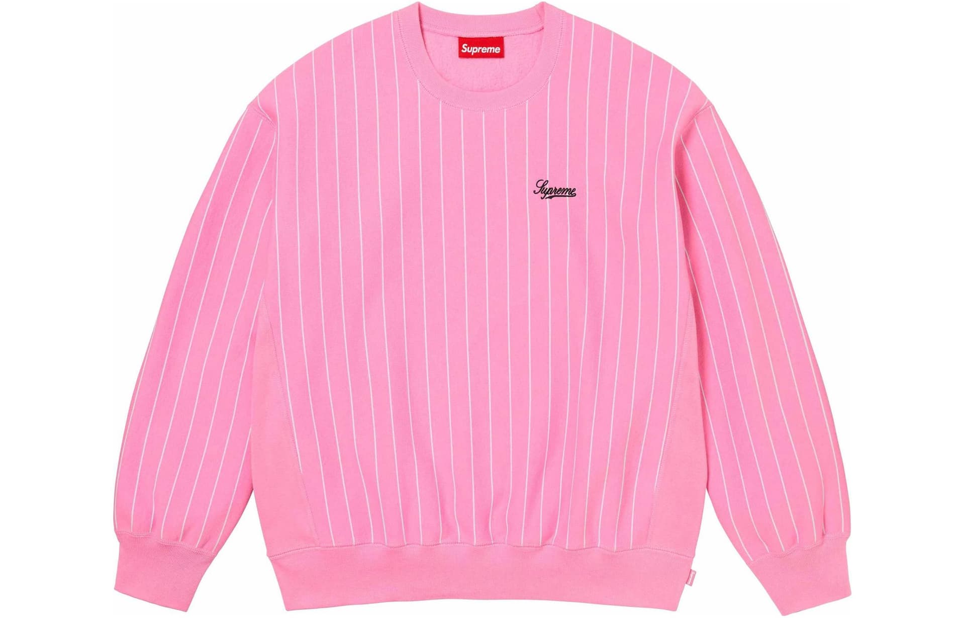 Худи Supreme SS24 WEEK6 PINSTRIPE CREWNECK - изображение 1