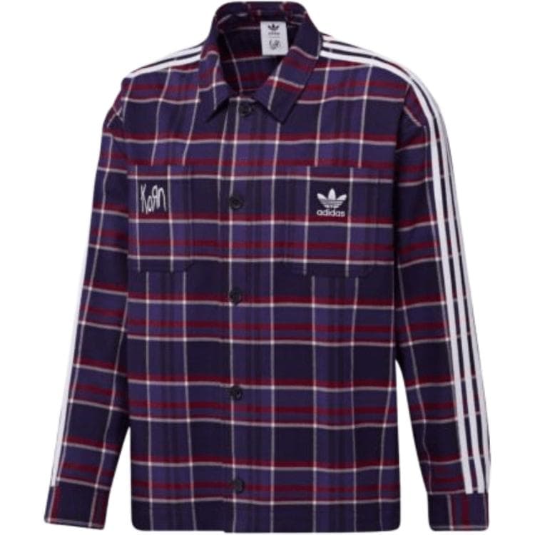 Рубашка Adidas Originals x KORN Рубашка Мужская Фиолетовая Черная - изображение 1