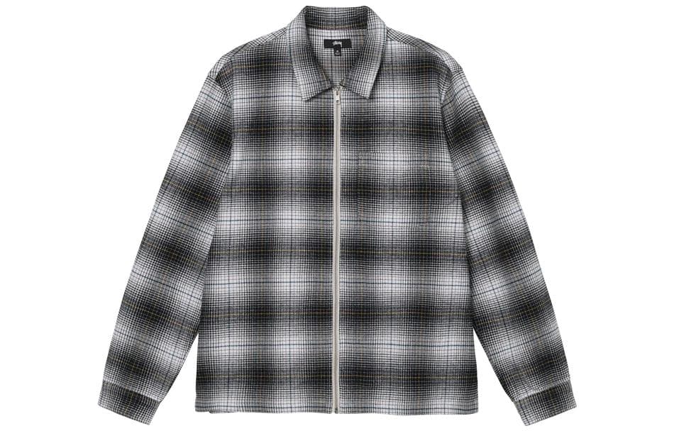 Рубашка Stussy Paul Shadow Plaid Zip Shirt - изображение 1