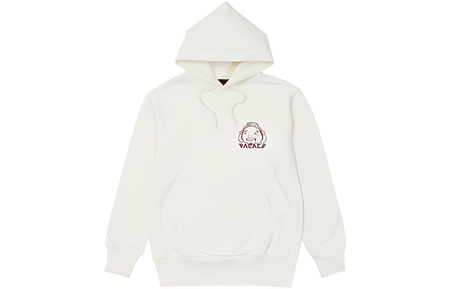 Худи PALACE x EVISU FW21 Tri-Godhead Hood Egret - изображение 2