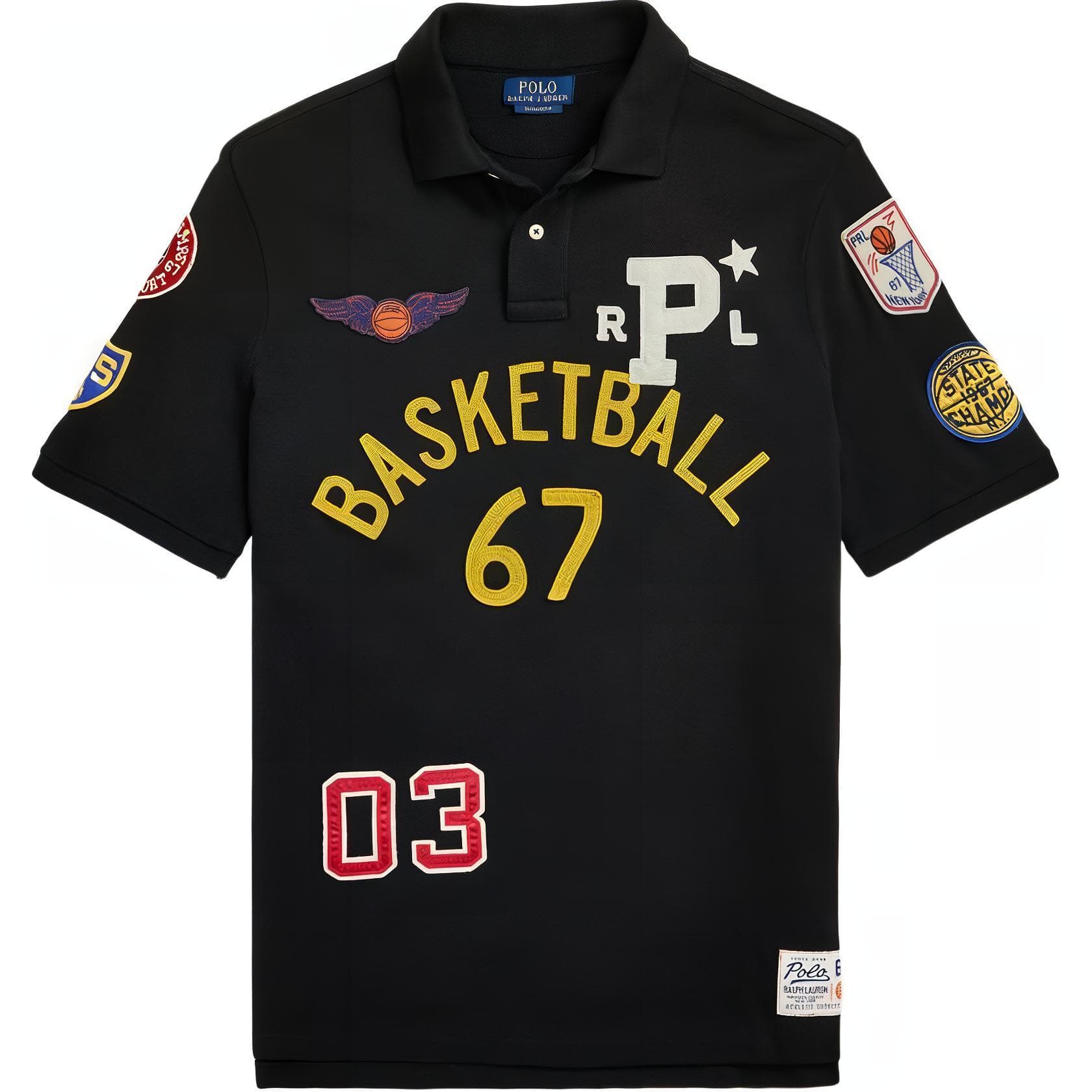 Поло Polo Ralph Lauren FW24 Поло Классическая версия Мужской Черный - изображение 1