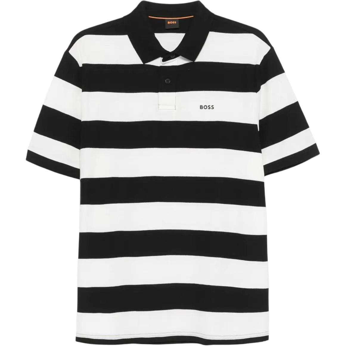 Поло HUGO BOSS Relaxed-Fit Cotton-Piqu Polo Shirt With Horizontal Stripes LogoPolo - изображение 1