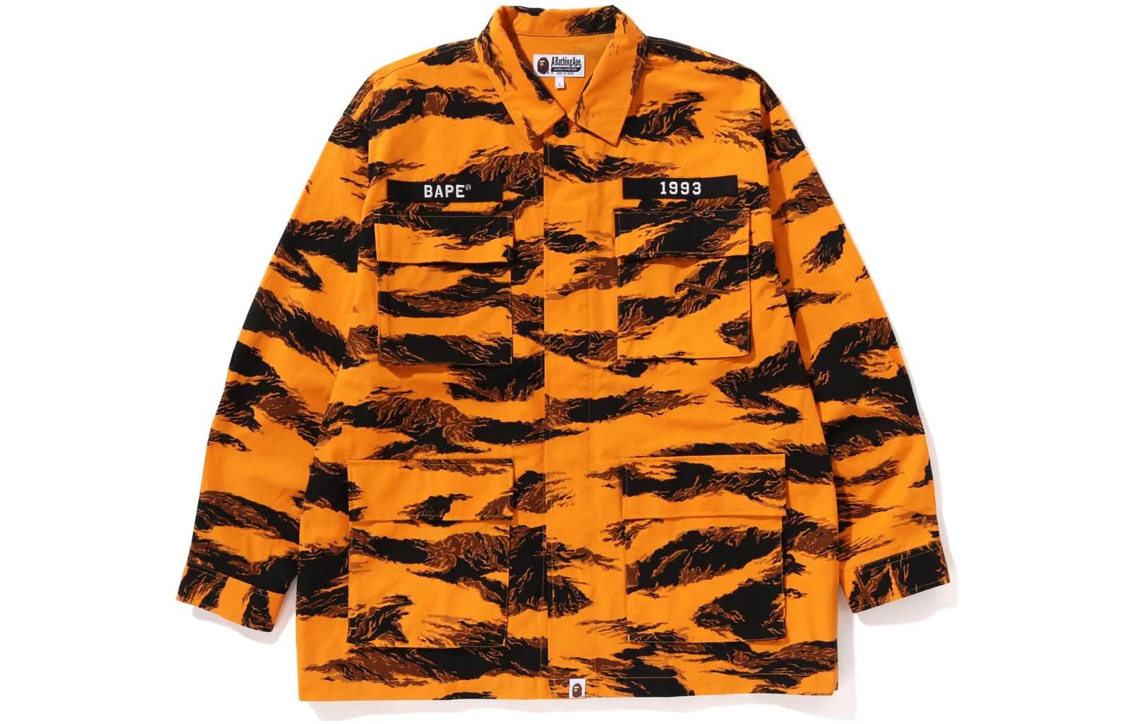 Рубашка A BATHING APE SS23 Tiger Camo Relaxed Fit Military Shirt - изображение 1
