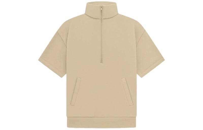 Рубашка Fear of God Essentials Halfzip 34 Sleeve Shirt SAND - изображение 1