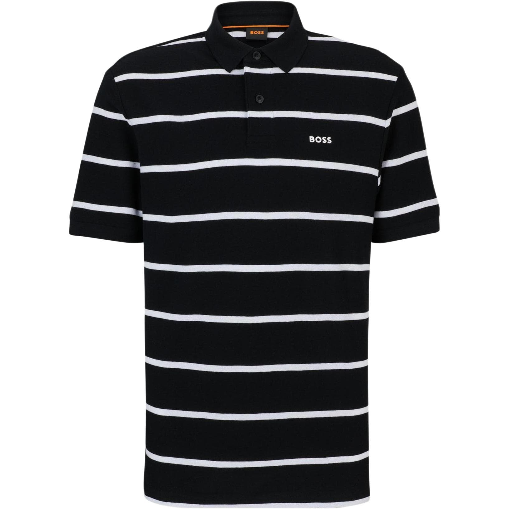 Поло HUGO BOSS Relaxed-Fit Cotton-Piqu Polo Shirt With Horizontal Stripes LogoPolo - изображение 2