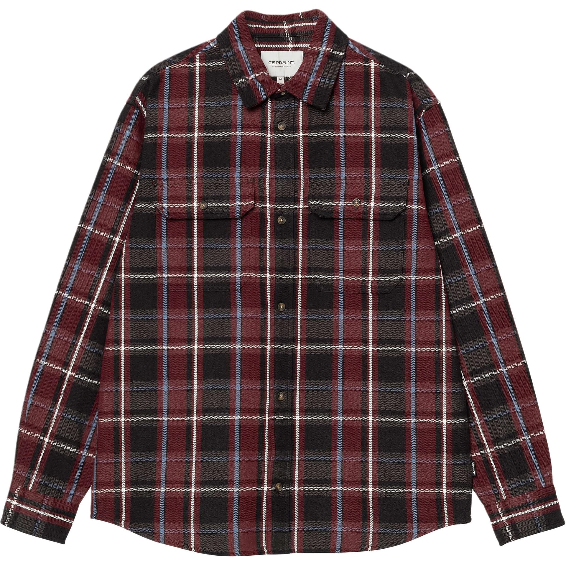 Рубашка Carhartt WIP FW24 L H Hobart Рубашка Мужская Красная - изображение 1