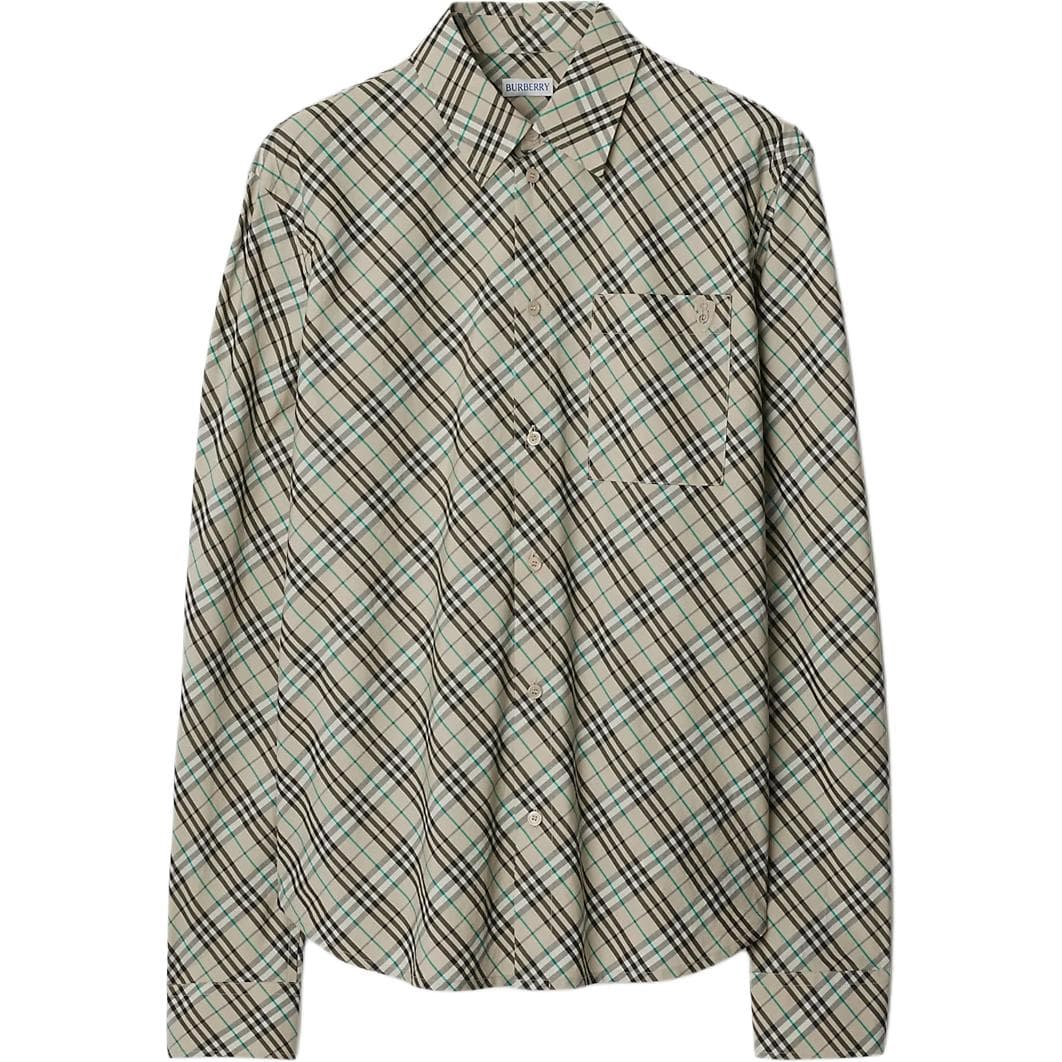 Рубашка Burberry Бежевые Мужские Рубашки - изображение 1