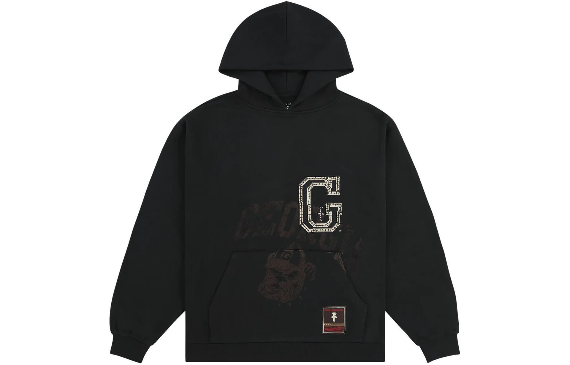 Худи Travis Scott x Mitchell Ness SS24 UNIVERSITY OF GEORGIA LOGO - изображение 1