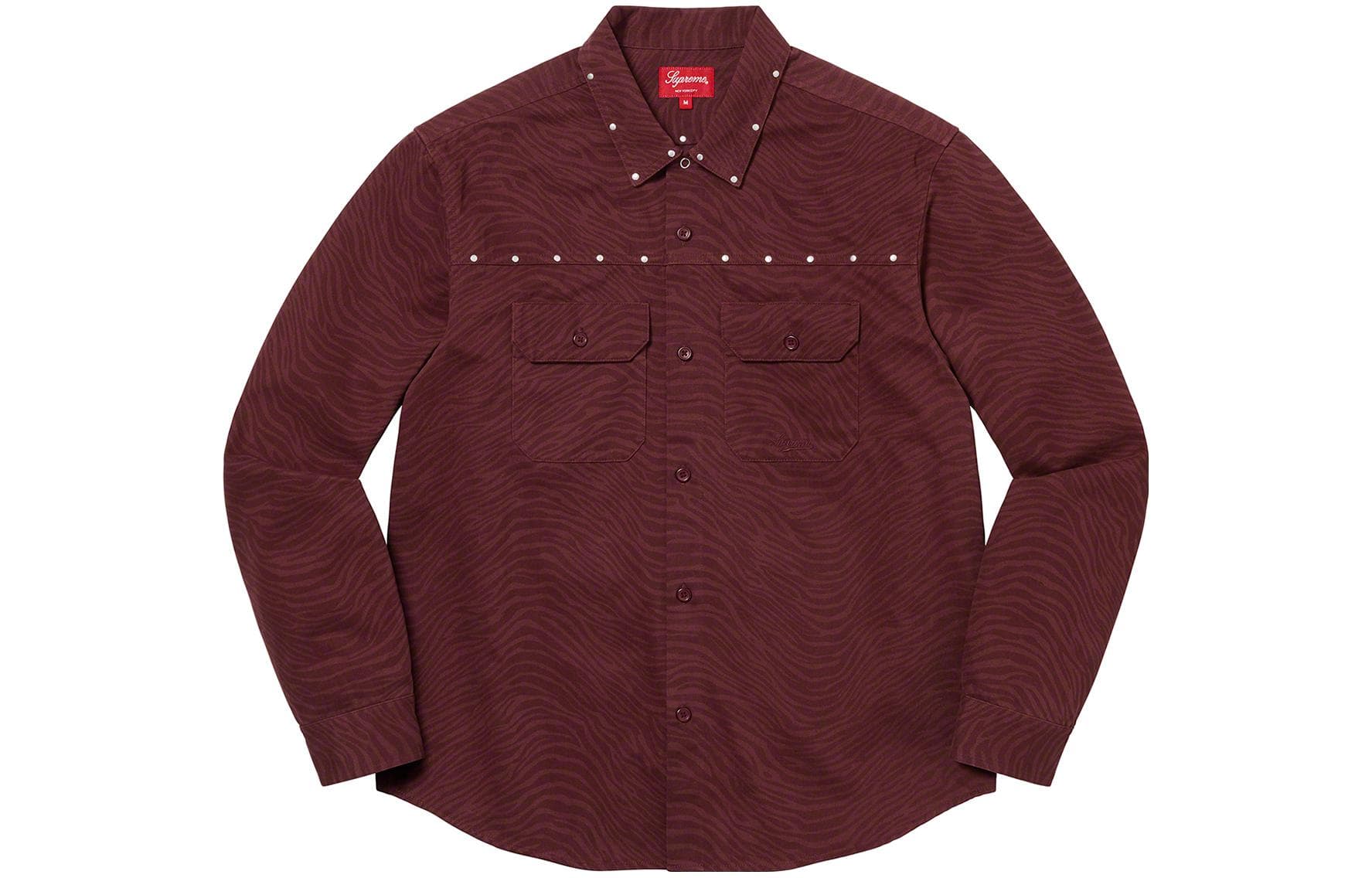 Рубашка Supreme FW22 Week 9 Studded Work Shirt - изображение 1