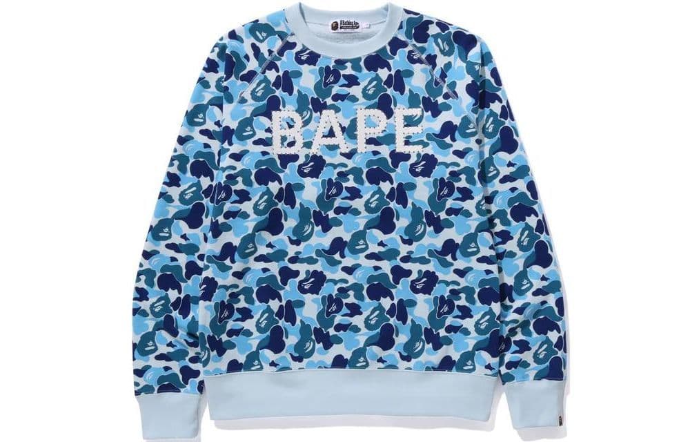 Худи A BATHING APE Bape Abc Camo Crystal Stone Crewneck - изображение 1