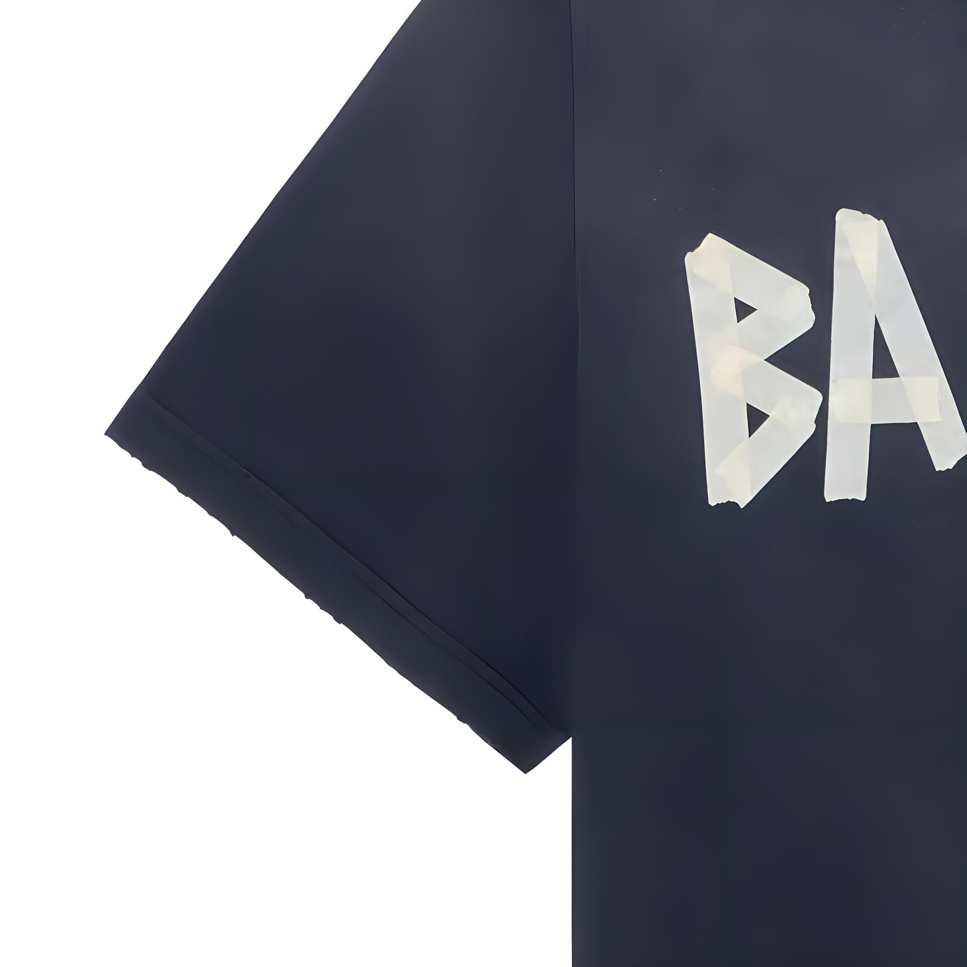 Футболка Balenciaga BB Monogram T-Shirt Black - изображение 8