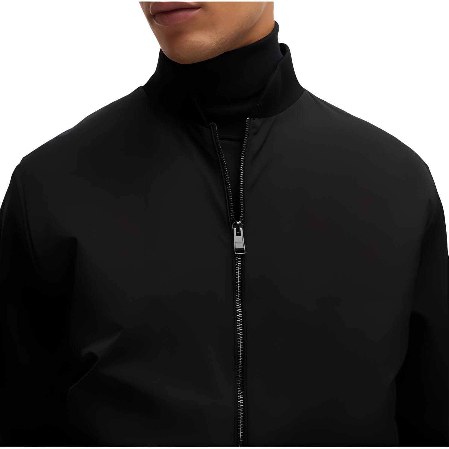 Зимняя куртка пуховик HUGO BOSS Хлопковый пуховик мужской черный - изображение 3