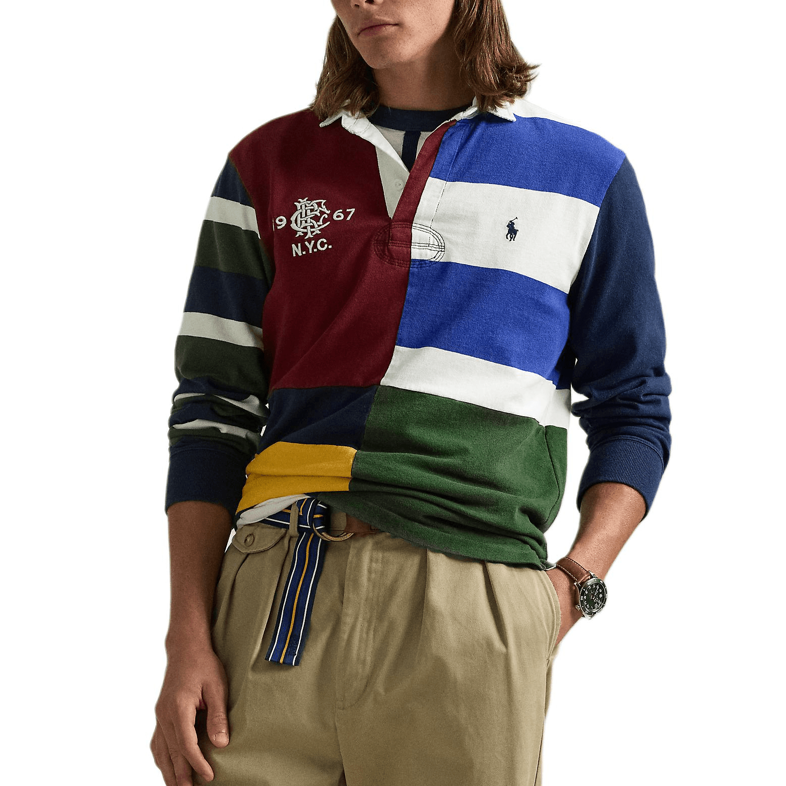 Поло Polo Ralph Lauren FW24 Polo Классическая версия Мужской Многоцветный - изображение 1