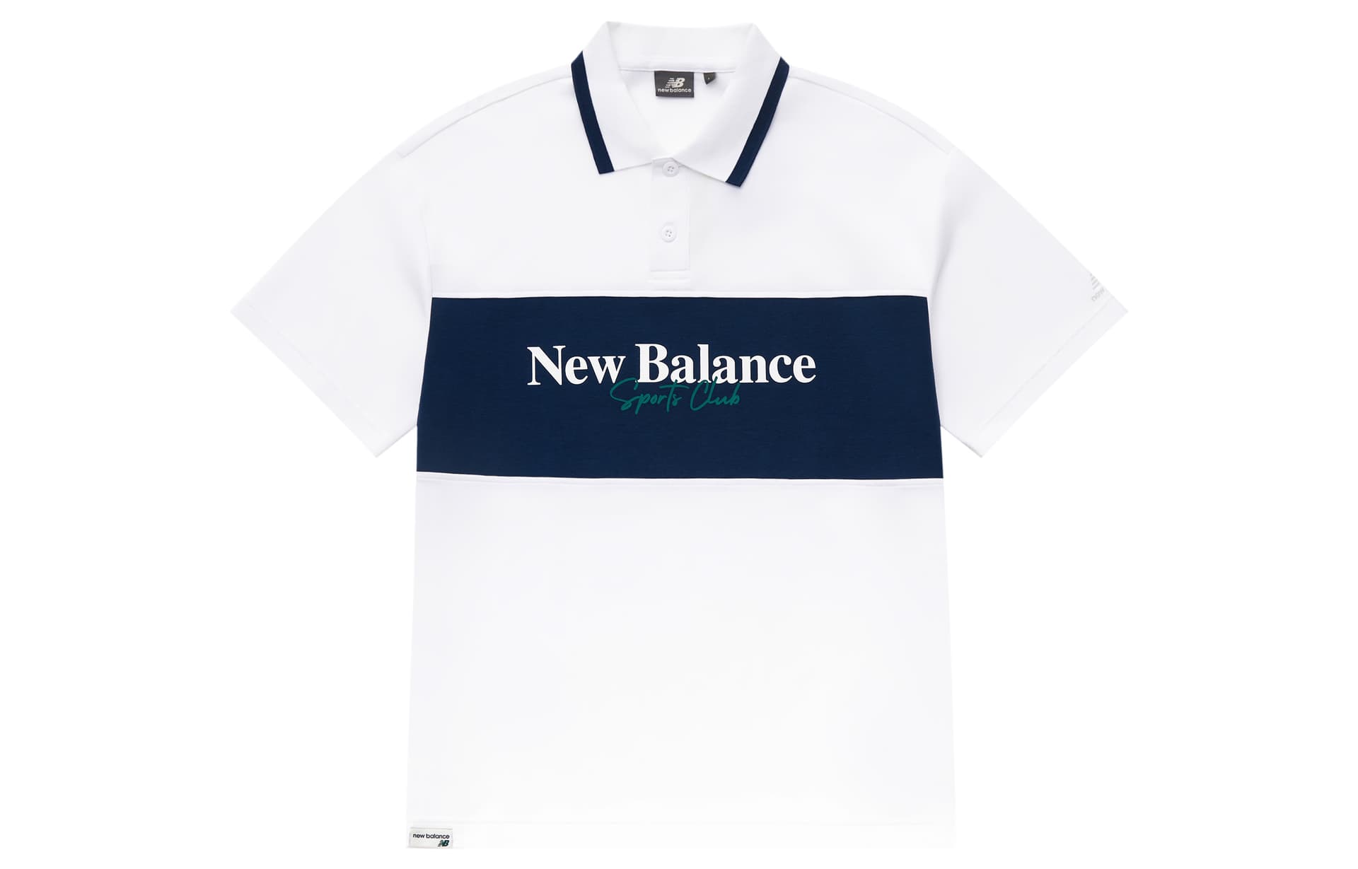 Поло New Balance Белая Мужская Поло - изображение 1