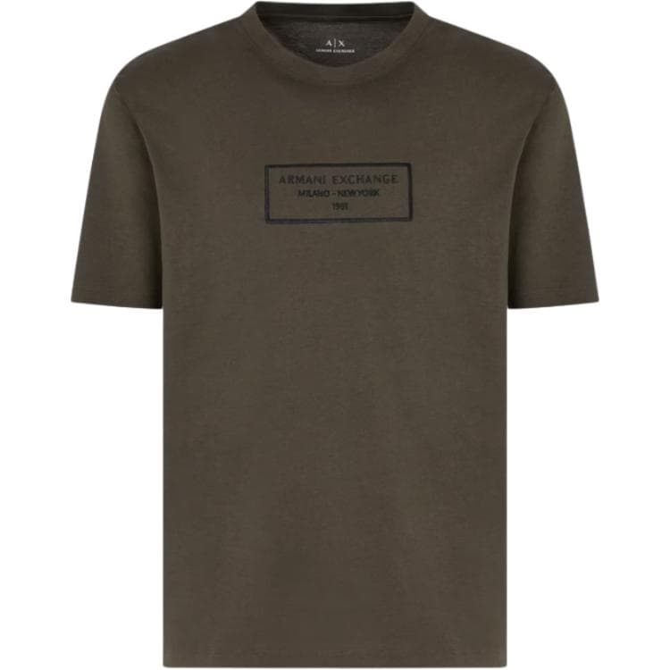 Футболка ARMANI EXCHANGE AE T Рубашка Мужская Зеленая - изображение 1