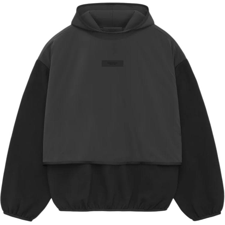 Кофта Fear of God Essentials SS24 NYLON FLEECE HOODED SWEATSHIRT Black - изображение 1