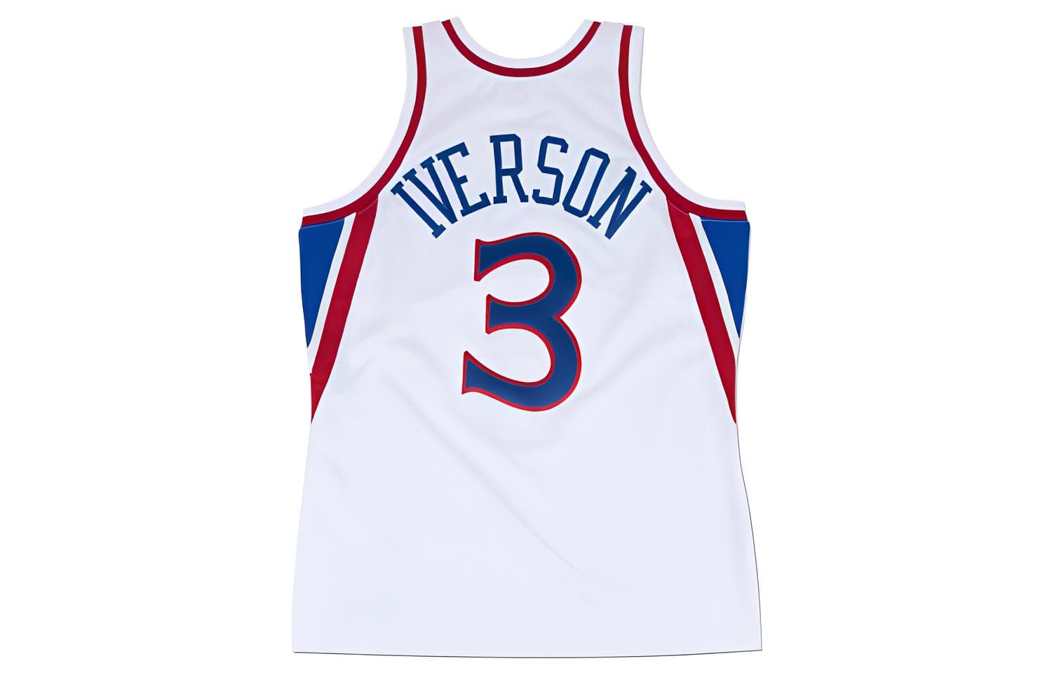 Баскетбольная майка Mitchell & Ness Allen Iverson 1996-97 76ers Jersey White - изображение 2
