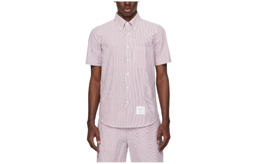 Рубашка THOM BROWNE Розовые Мужские Рубашки - изображение 1