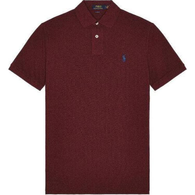 Поло Polo Ralph Lauren Поло Классическая версия Мужской Бургундский - изображение 1