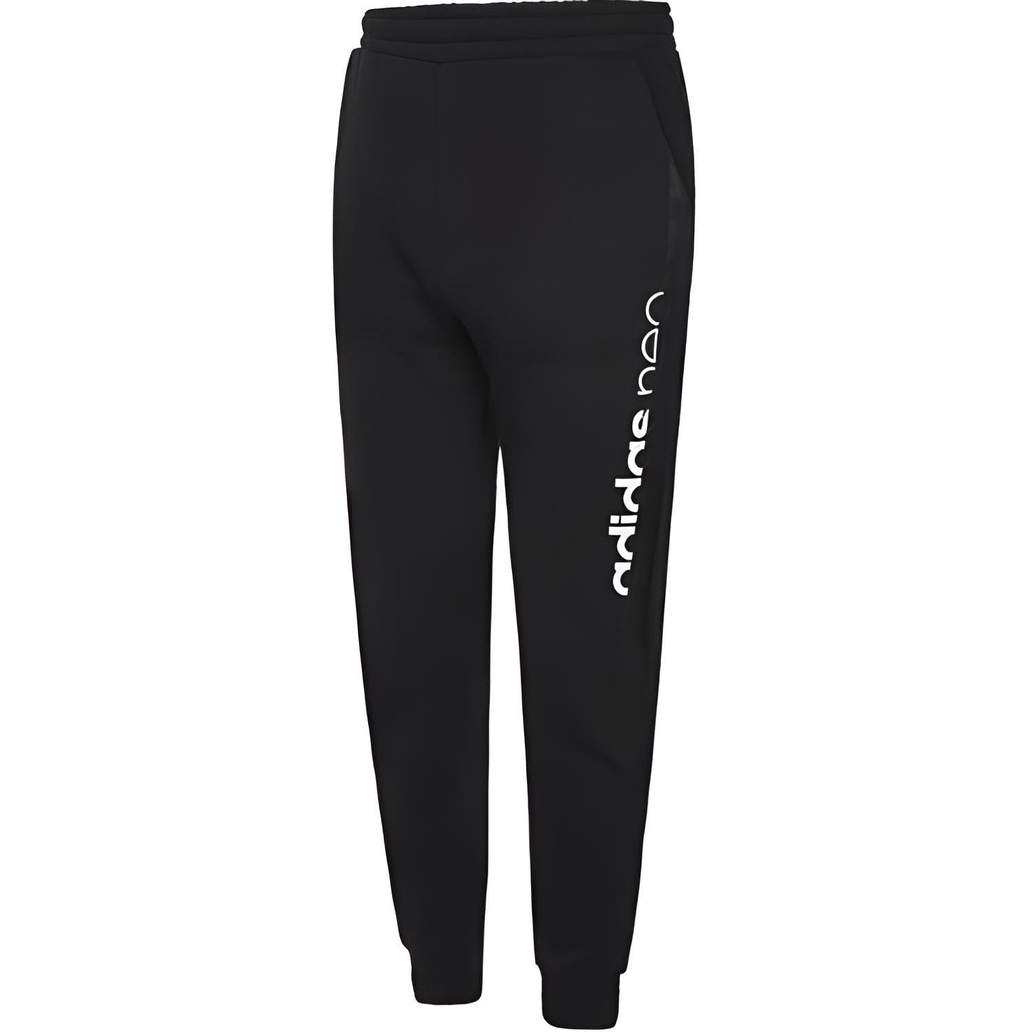 Штаны Adidas Neo Вязаные Спортивные Брюки Мужские Черные - изображение 3