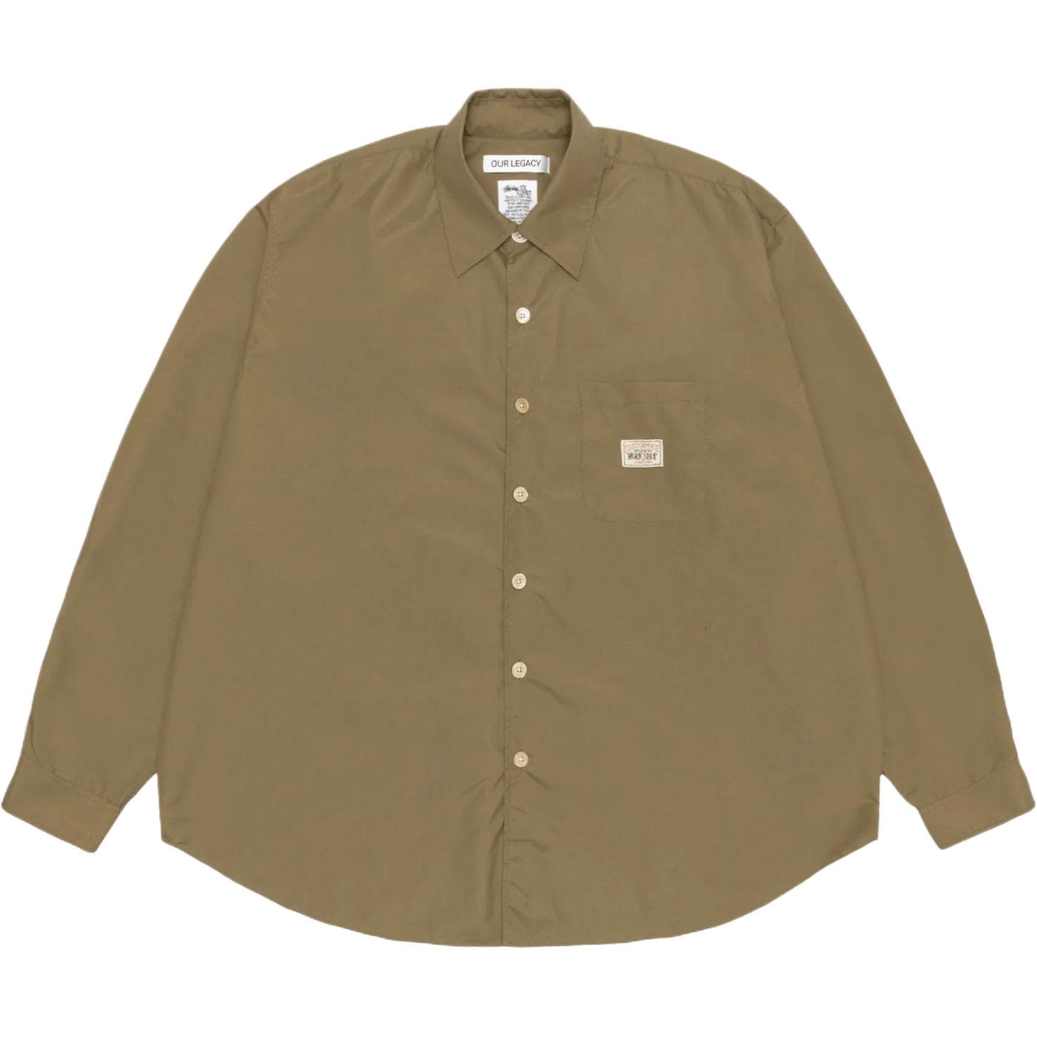 Рубашка Stussy Оливковые Унисекс Рубашки - изображение 1