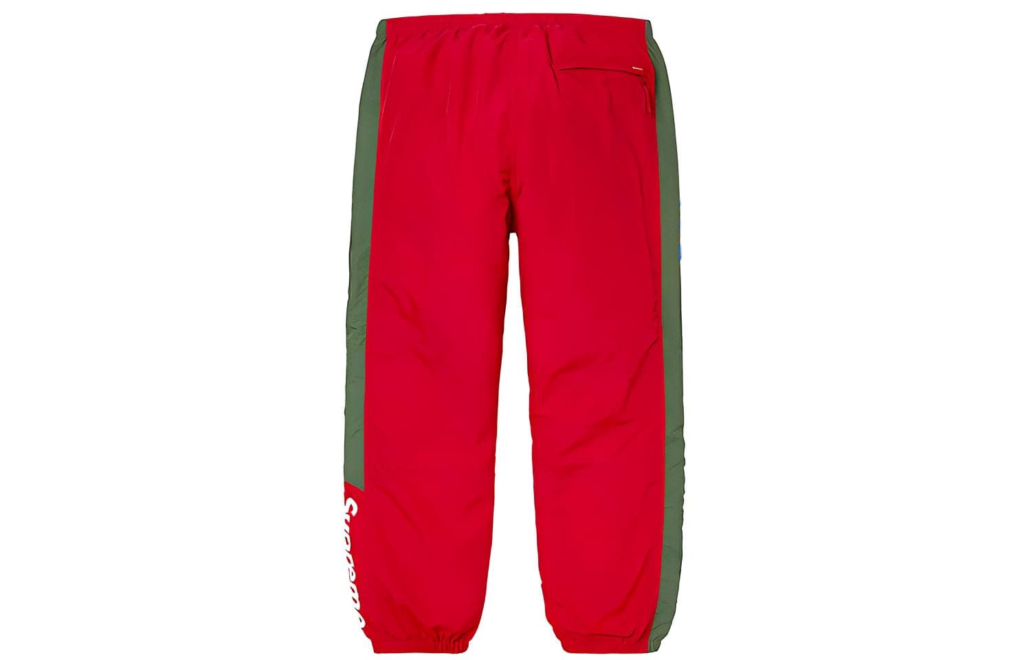 Штаны Supreme FW19 Side Logo Track Pant Red - изображение 2