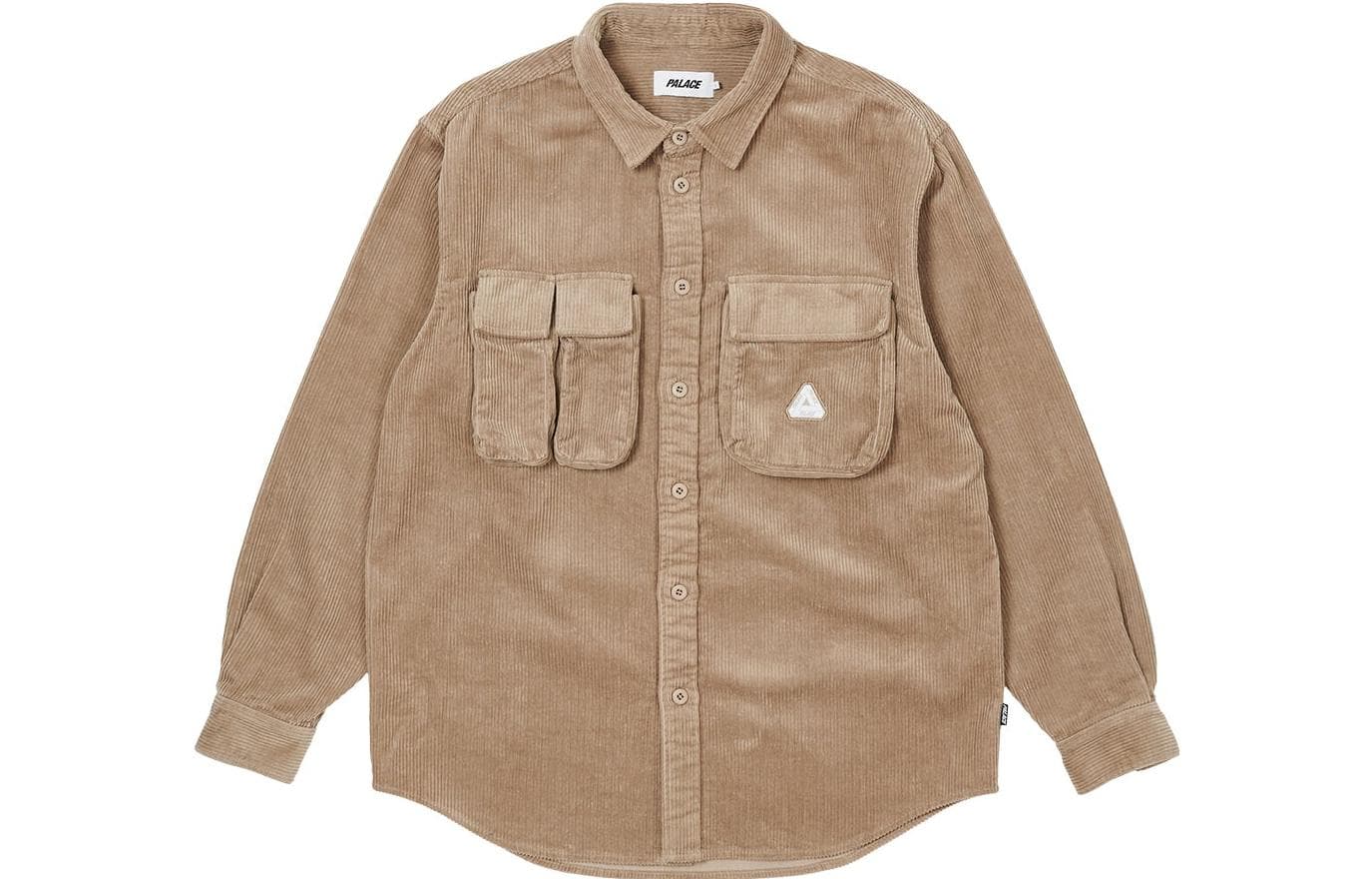 Куртка PALACE FW22 Cargo Cord Shirt Stone Logo - изображение 1
