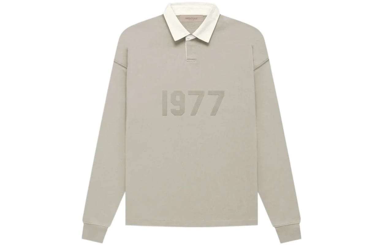 Поло Fear of God Essentials FW22 1977 Henley Rugby in Smoke LogoPolo - изображение 1
