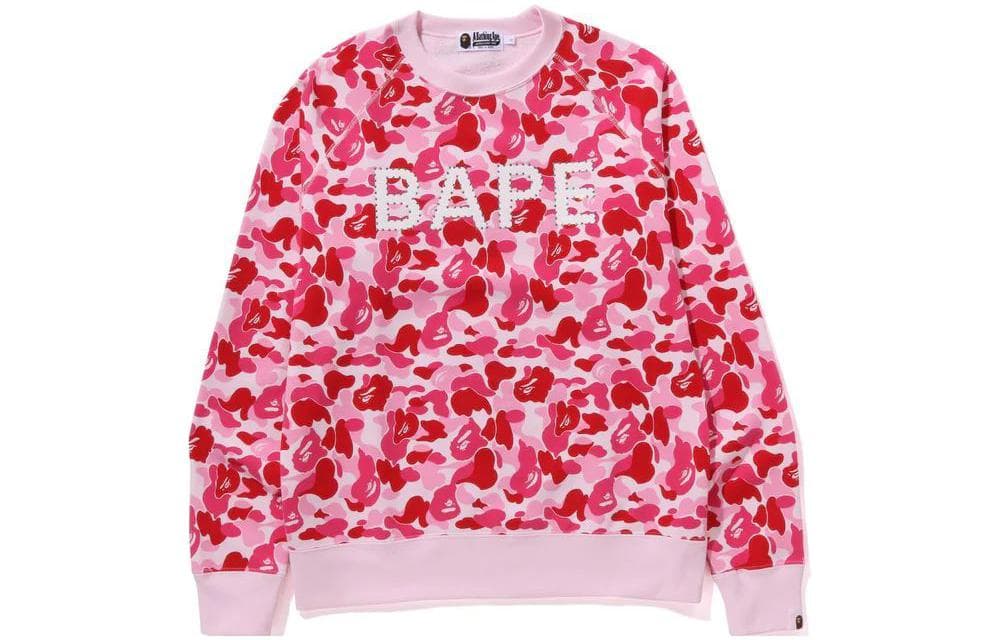 Худи A BATHING APE Bape Abc Camo Crystal Stone Crewneck - изображение 6